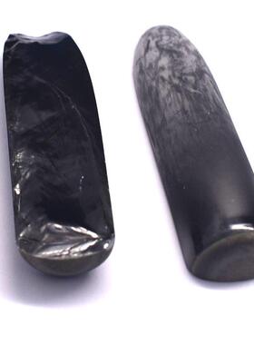 单条蓝宝石料半边合成蓝玉原材蓝宝刚石34号石摆石件品蓝色宝材料