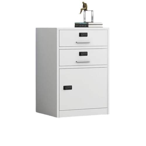 多斗柜桌下柜文件柜资料柜收纳柜铁皮矮柜储物柜单门床头柜小柜子