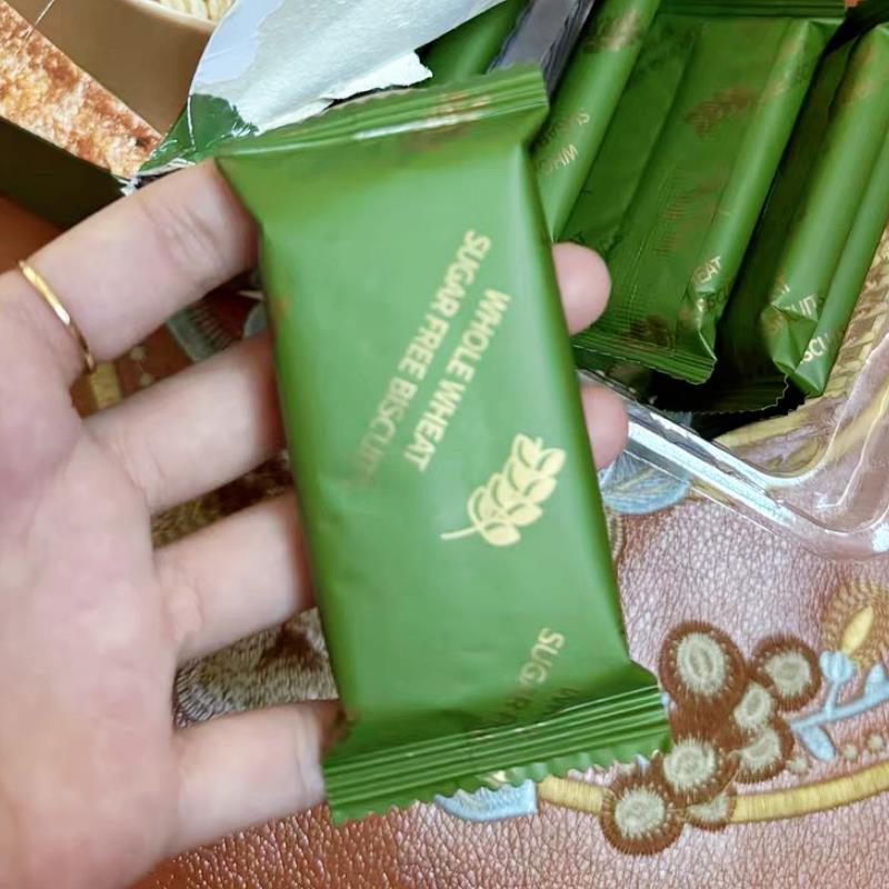 -煌记全麦无蔗糖饼干148g薄脆咸味藜麦早餐代餐粗粮解馋休闲小零