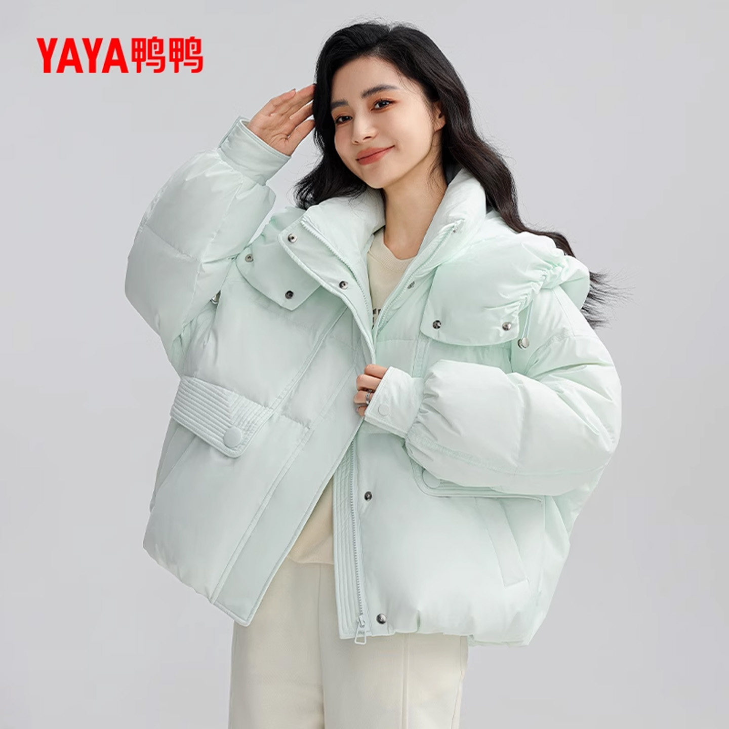 鸭鸭羽绒服女2024年秋冬新品短款连帽时尚保暖加厚90鸭绒外套X,女装/女士精品,羽绒服,淘宝优惠券,粉丝福利购,淘宝优惠卷