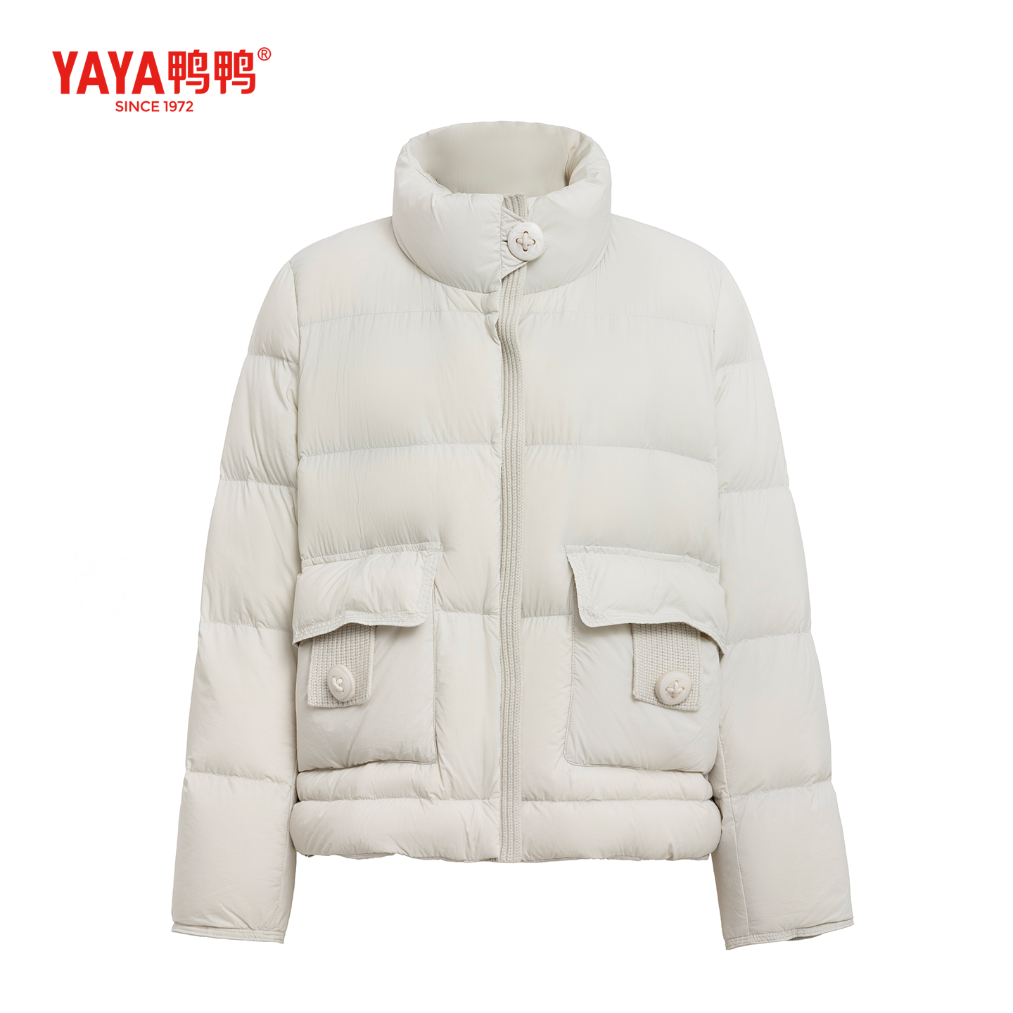 YAYA鸭鸭2025冬季新潮流时尚休闲百搭女士短款加厚保暖羽绒服外套