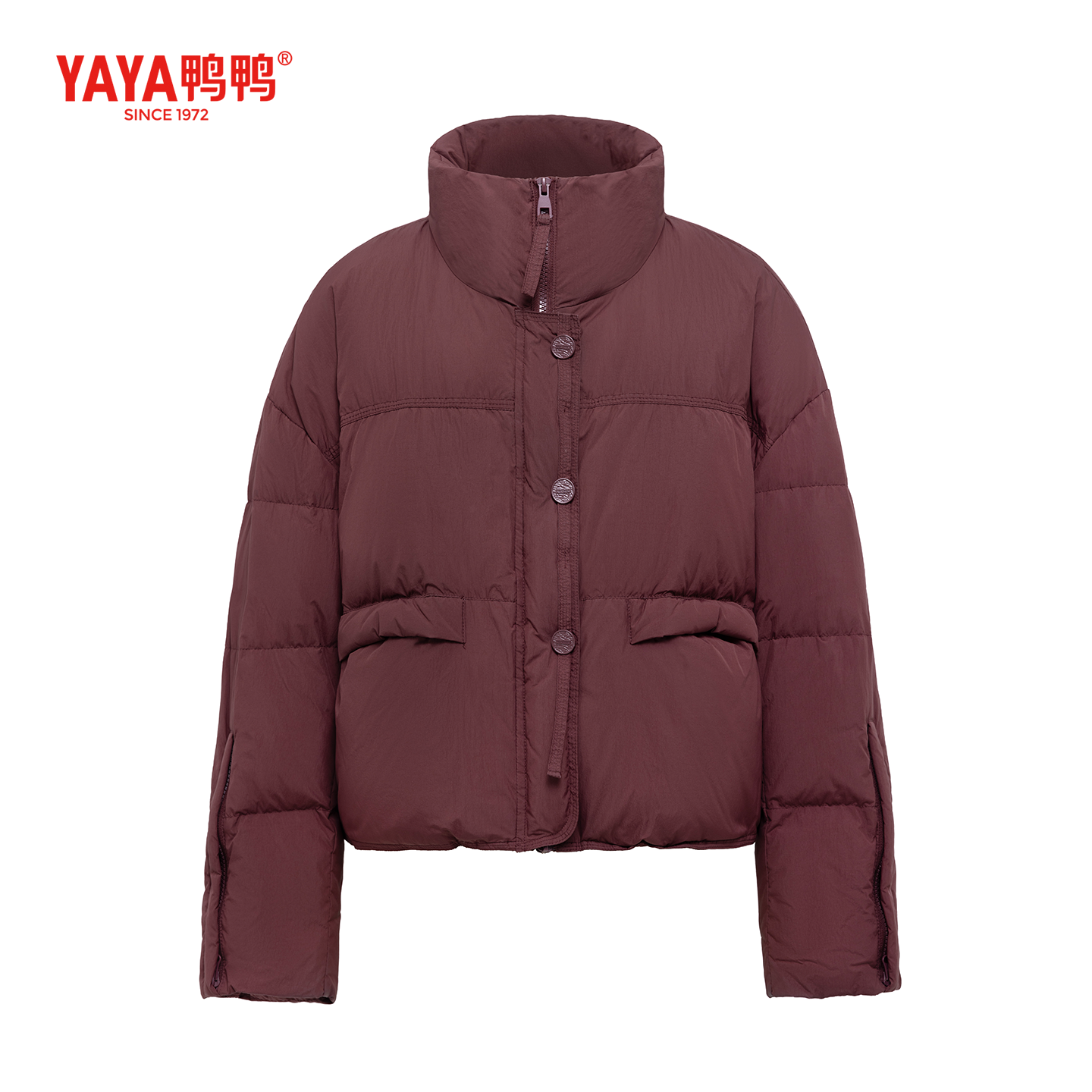 YAYA鸭鸭2025冬季新款时尚加厚气质百搭休闲简约短款羽绒服外套