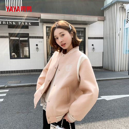 YAYA鸭鸭短款羽绒服女冬季加厚2026年新品韩版小个子时尚连帽外套