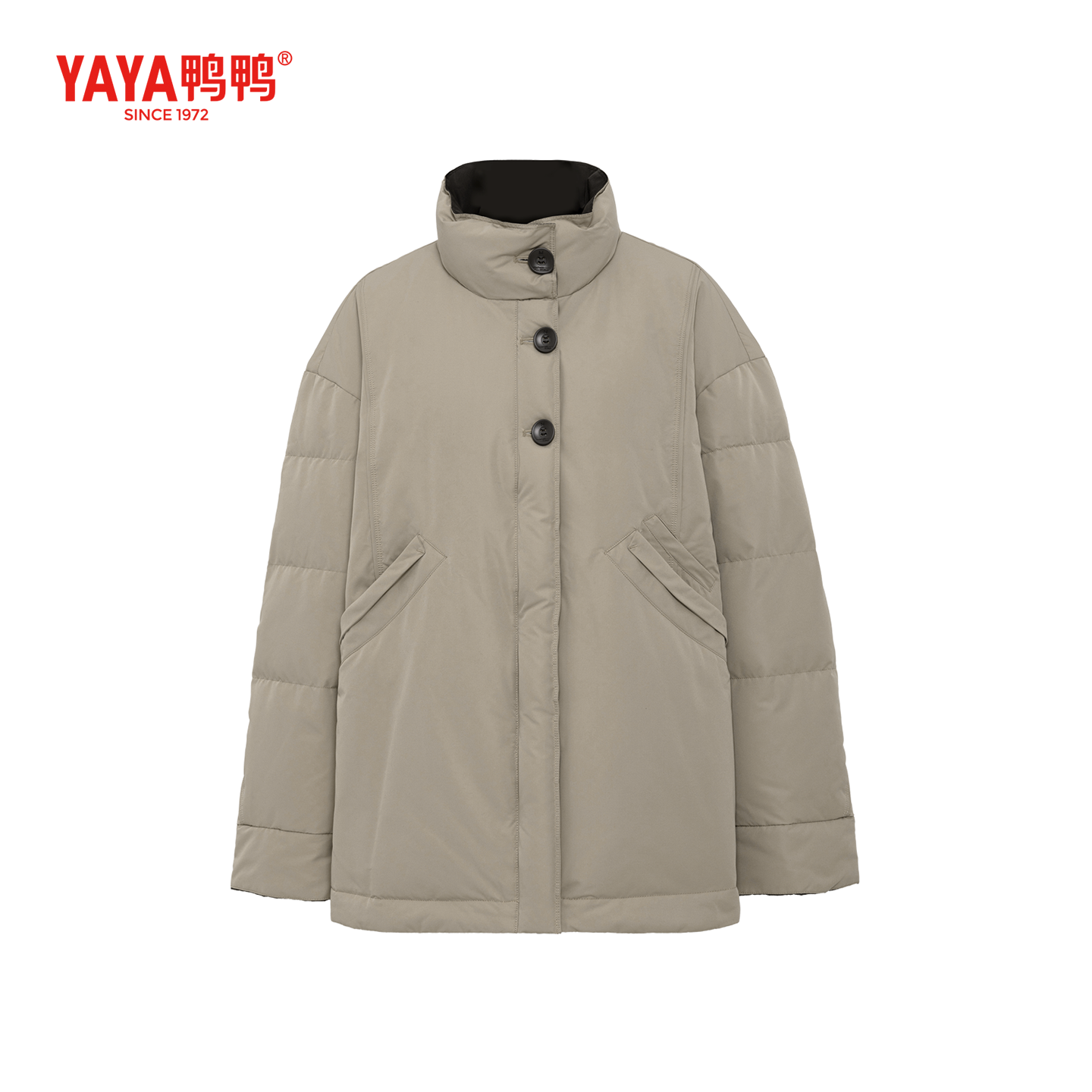 YAYA鸭鸭官方羽绒服女2025冬季新款短款宽松百搭时尚小个子外套