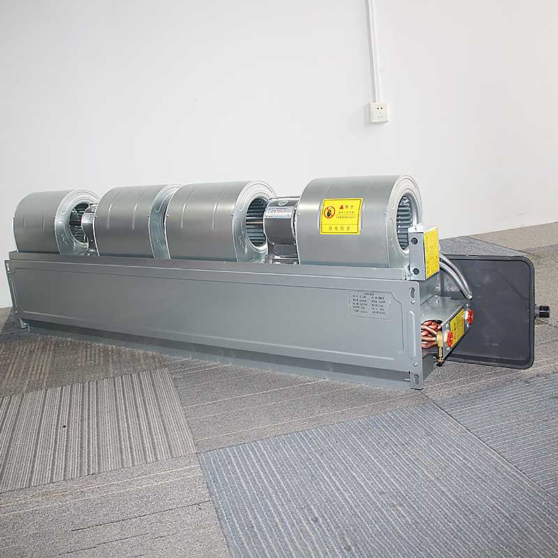 卧式暗装风机盘管家用中央水空调超薄FPW风盘空气能水冷水暖机组