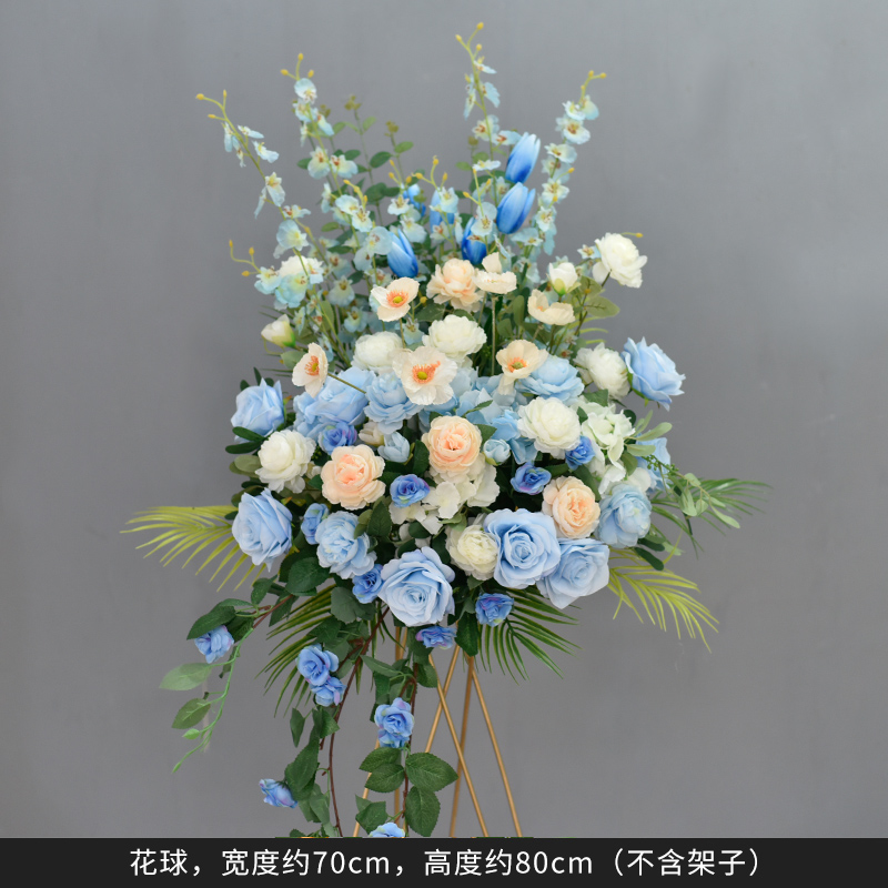 假花仿真花开业花篮落地摆件酒店店铺门口装饰商务用花迎宾道具