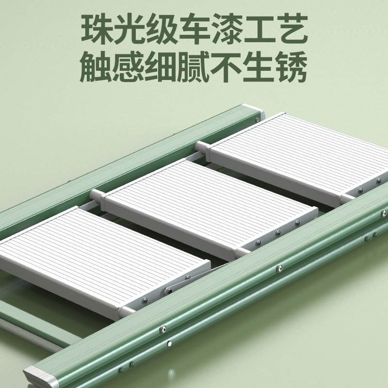 奥鹏多功能家用折叠梯子加厚铝合金人字花架梯三四步楼梯便携梯凳