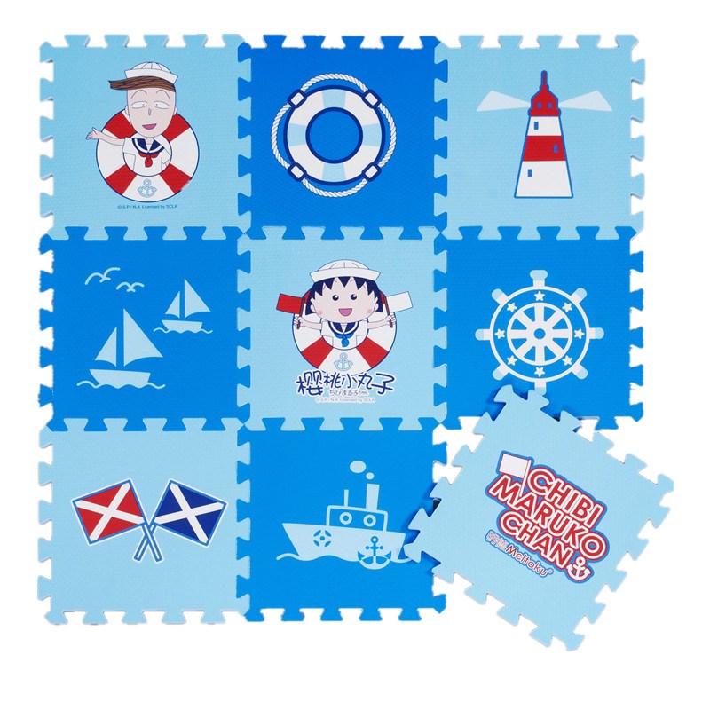 卡通樱桃小丸子儿童泡沫拼图地垫宝宝游戏爬行垫子环保无异味特惠