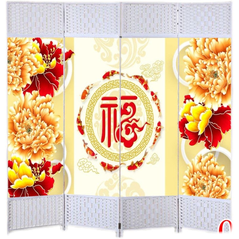 屏风隔断客厅折叠移动简约现代可折叠玄关墙房间挡板网卧室装饰帘