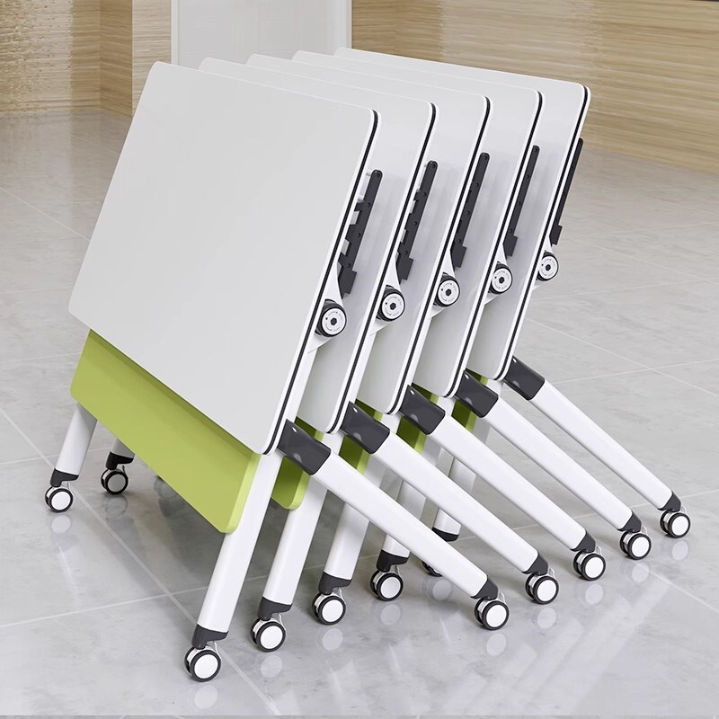 折叠培训桌椅多功能移动拼接智慧教室团辅六边形圆长条会议桌