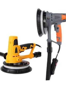 短柄腻TRE子多墙功能吸超轻砂机纸无尘墙壁磨机手持电动自墙面打