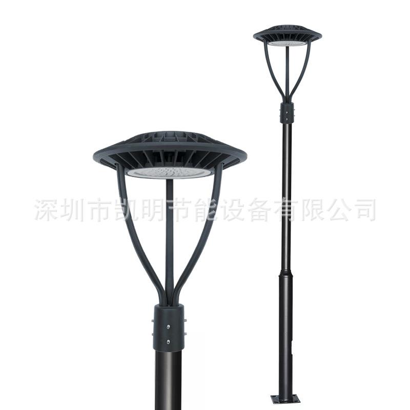 80wled庭院灯公园景区小径照明路灯4米5米欧式led庭院灯头