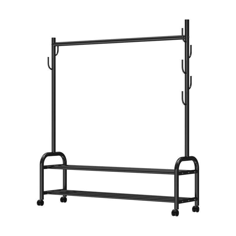 晾衣架落地家用卧室内折叠学生宿舍晒挂衣架阳台置物凉衣服杆简约