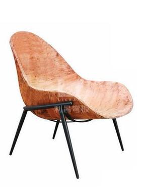 C-2027意式极简现代家舒适北欧用轻奢风休闲F椅弯曲胶合板弯板