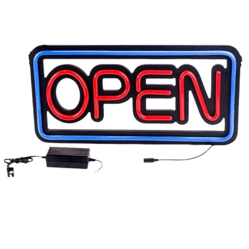 OPENSIGNLED霓虹灯广告牌软灯带霓虹粉色灯营业中灯牌60*25cm