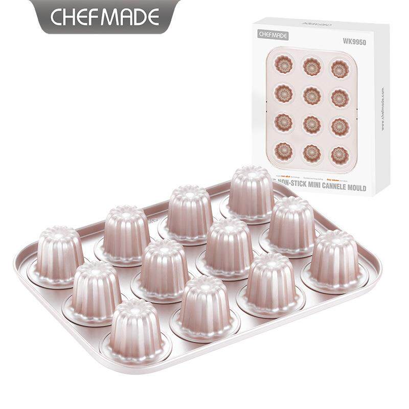chefmade迷你12连杯可露丽饼干蛋糕慕斯天使之铃烘焙模具