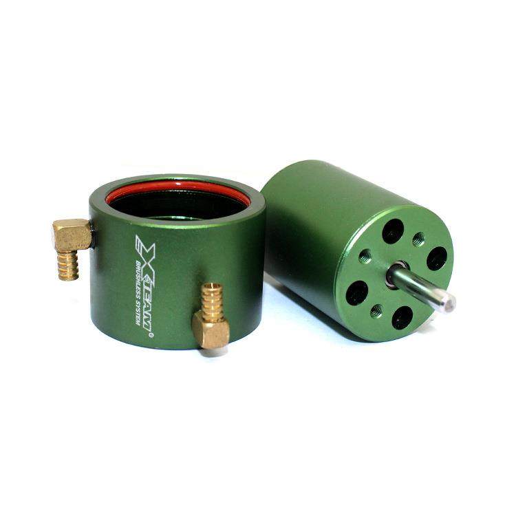 2835专业RC小型遥控船赛艇拉网船配水冷套无刷电机马达