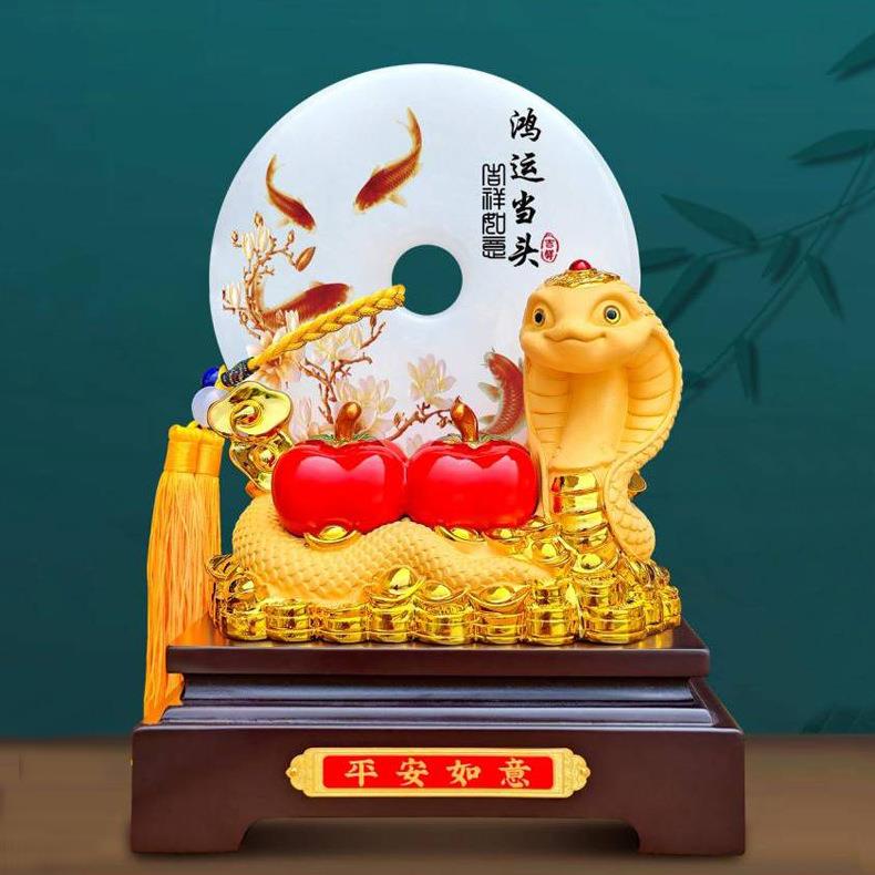 平安喜乐沙金招财猫平安扣摆件银行保险公司开门红年会礼品工艺品
