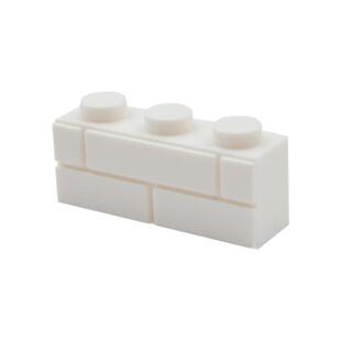 小颗粒积木3622格纹墙砖1X3建筑围墙MOC零配件一公斤约940粒