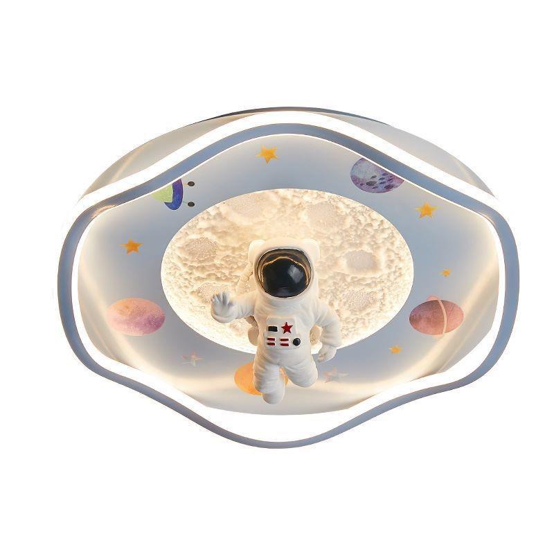 2024新款现代简约月球星星宇航员吸顶灯LED儿童兔子浪漫卧室灯具