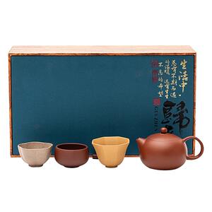 原矿紫砂小号西施壶中式茶具套装一壶三杯茶壶茶杯复古商务伴手礼
