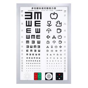 包邮LED超薄款多功能测试国际标准对数视力表灯箱5米LED光源配镜