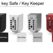 密码 盒按键锁盒户外防水收纳防盗储存盒 钥匙盒壁挂金属箱密码