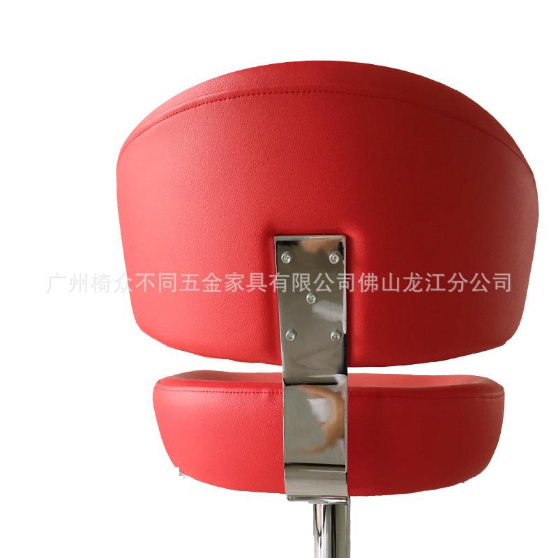 佛山工厂直发豪华简约可旋转可升降商用吧台椅软包吧椅子赌场椅