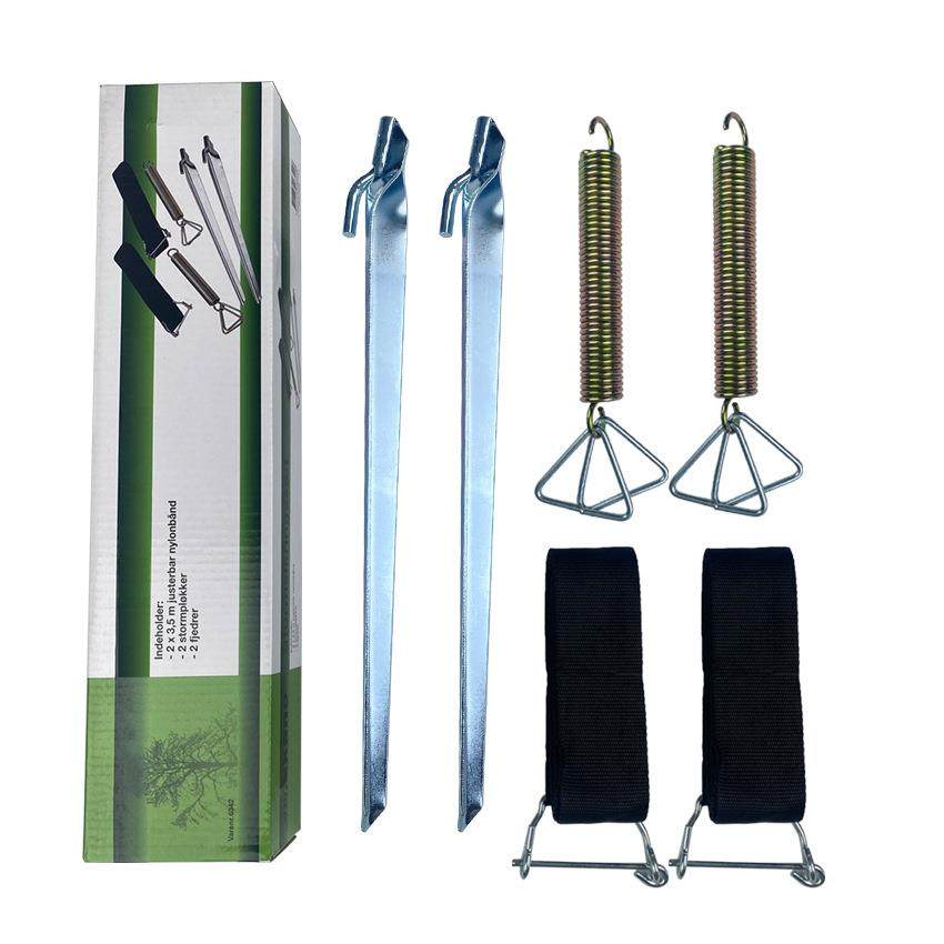 户外帐篷固定地钉蹦床锚套件带系绳/蹦床地钉/拉紧地面