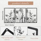 4金属墙艺术装 饰 饰极简主义抽象女人单线画墙艺术女性家居装