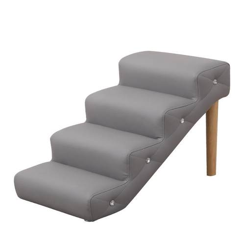 宠物狗狗镶砖楼梯爬梯可折叠海绵台阶上床爬梯高龄犬上下防滑楼梯