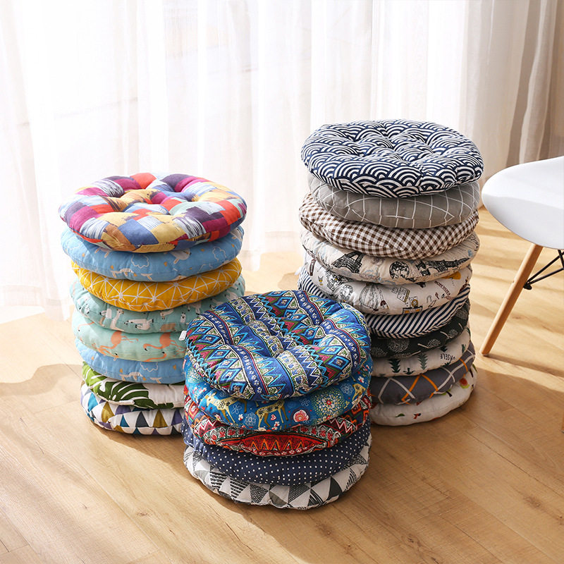 加厚坐垫子电脑坐椅子垫办公室学生圆形凳子餐桌屁股垫软家用地上