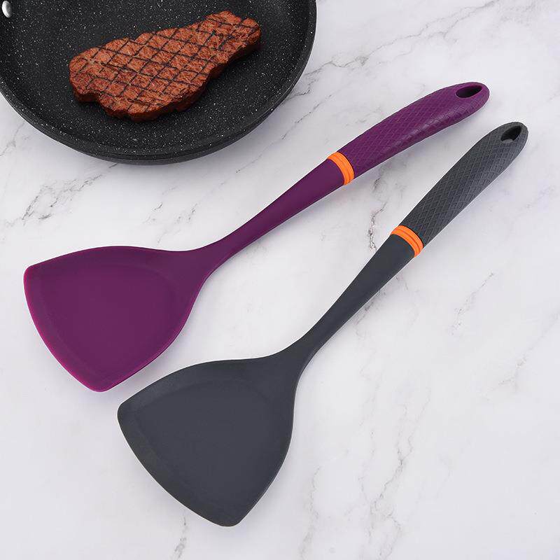 老爹硅胶锅铲不粘锅专用铲子家用锅铲套装炒菜勺厨房三件套汤勺