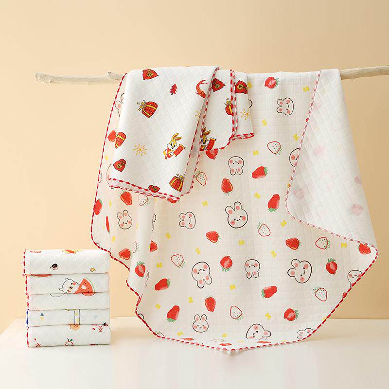 口水小方巾新生婴儿纯棉纱布手巾宝宝洗脸沙布纱巾超软初生儿毛巾