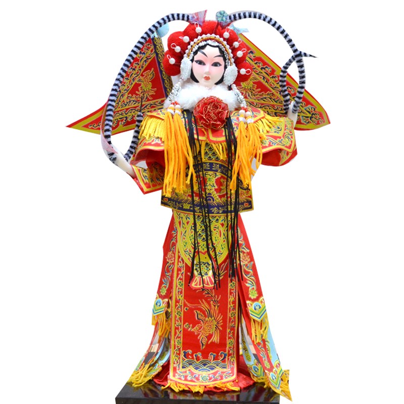 京剧摆件绢人中国风手工艺品送老外特色戏M曲人偶出国礼品外事礼