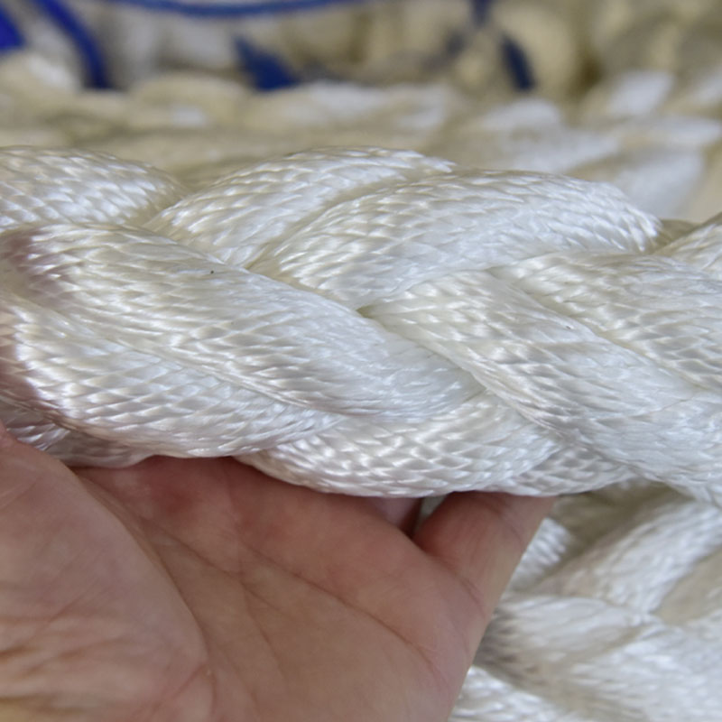 八股船用缆绳耐磨尼龙绳子抛锚y绳高强丙纶pp涤纶高分子编织牵引