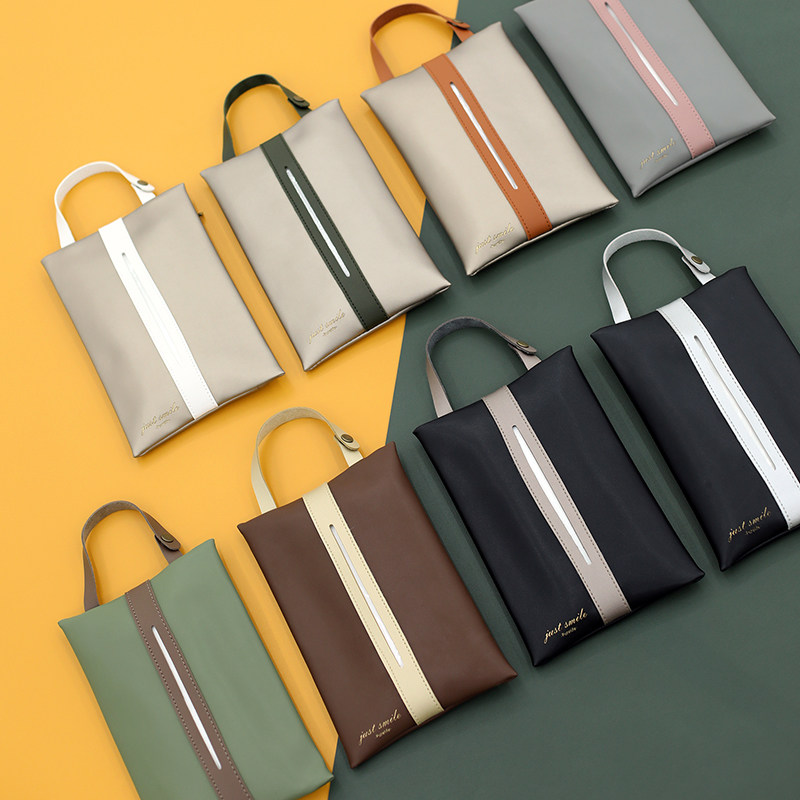 环保pu皮拼色悬挂纸巾盒车载纸巾袋日式抽纸盒Q轻奢挂式纸巾套装,收纳整理,纸巾套,淘宝优惠券,粉丝福利购,淘宝优惠卷