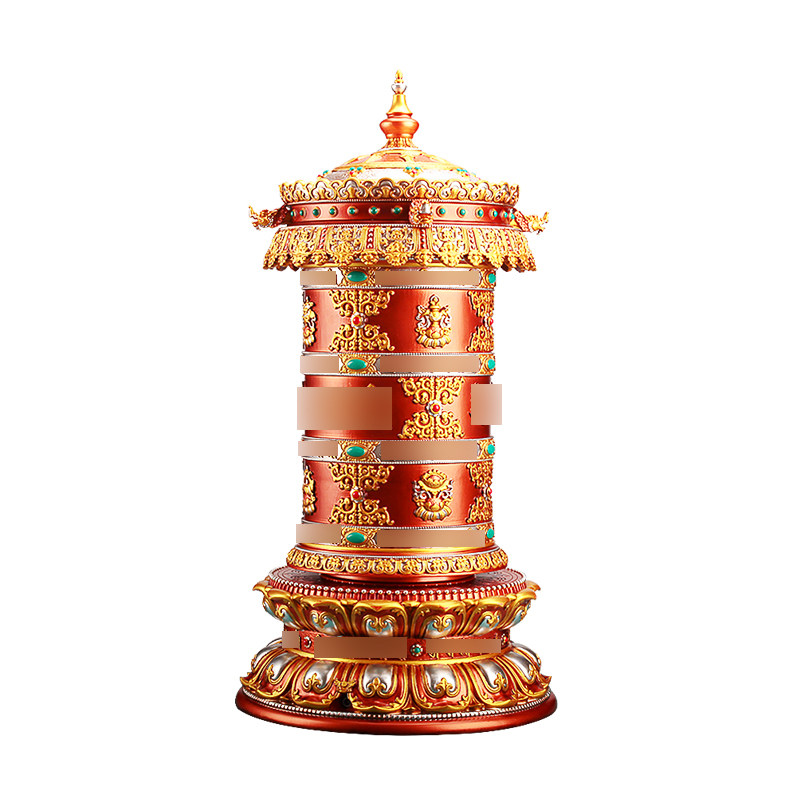 家用天珠浮c雕电动转动轮插电转筒转桶法幢树脂八吉祥龙头家用摆,家居饰品,桌面摆件,淘宝优惠券,粉丝福利购,淘宝优惠卷