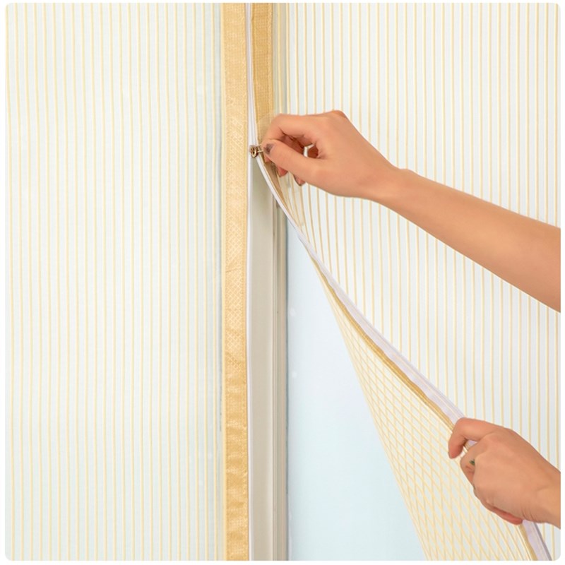 隐形窗户防猫金刚纱高档夏季w拉链粘贴家用木窗塑钢窗纱网防蚊纱