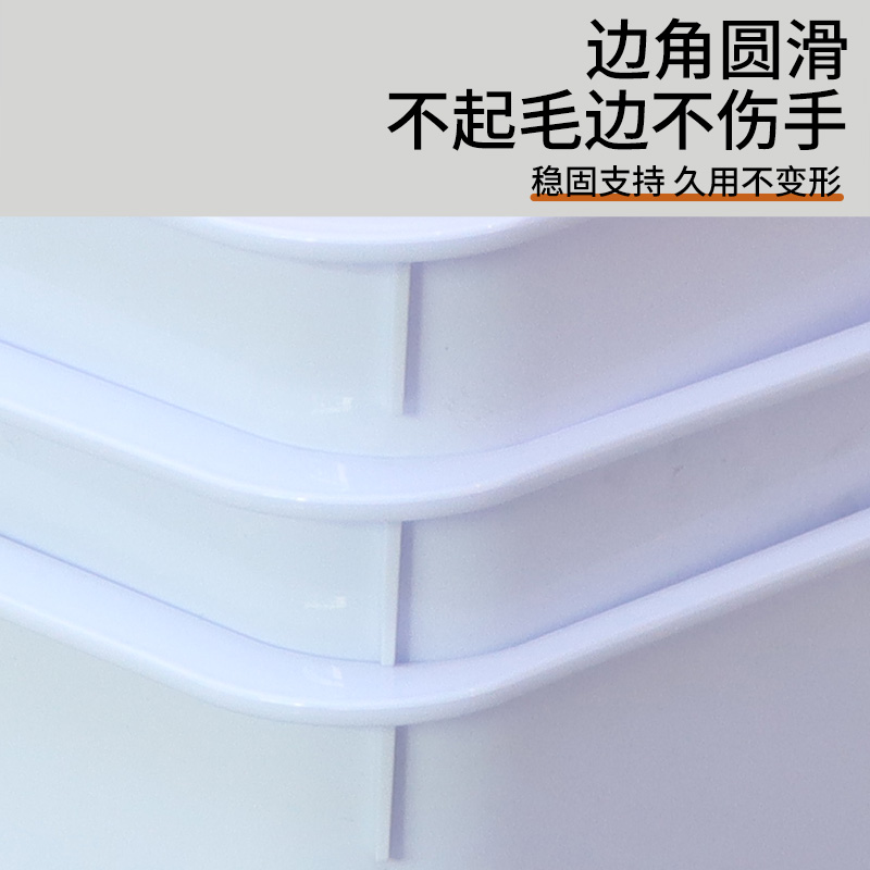 医院库房收纳筐药房货架大容u量物品整理塑料盒带盖子防尘6s管理