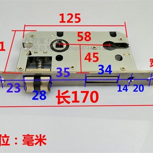 青古铜门锁大58孔加长面板锁芯卧室内门化妆室T厨房门磁吸静音锁