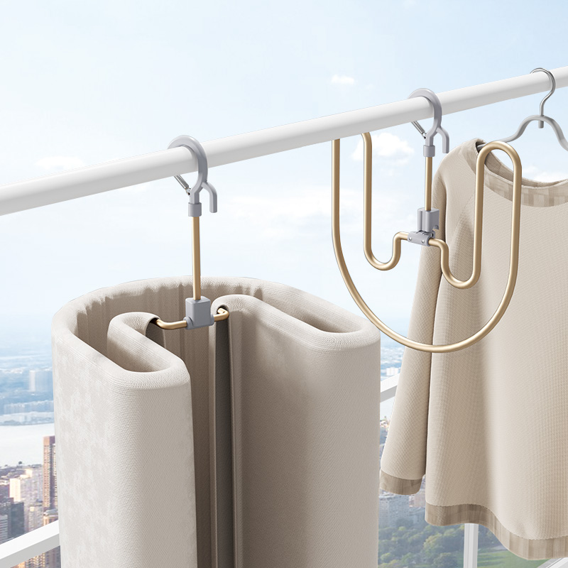 晒被子神器螺旋式晾衣架多功能阳台防风晒被单P被罩专用晾被子衣