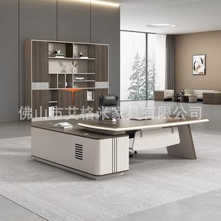 老桌班办公桌简约板现代大台办ML01 241公室经理桌总桌椅组合桌裁