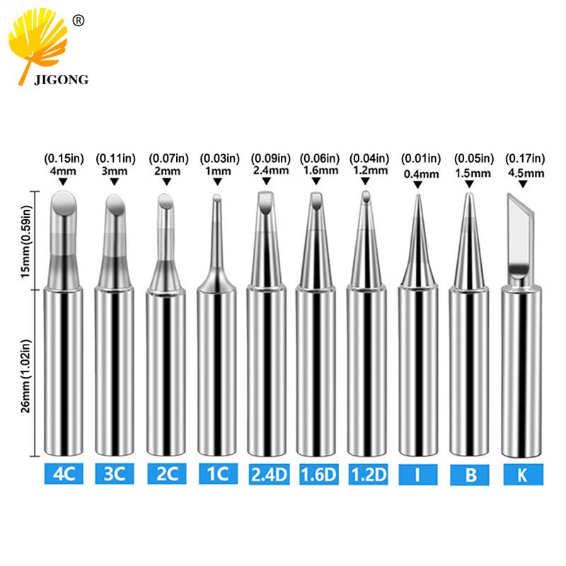 全系列900M-T-K 烙铁头斜口尖头 936恒温烙铁嘴 单支5支装10支装