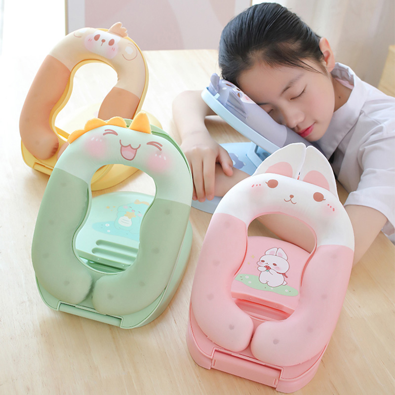 小学生午睡枕趴睡枕n初中生教室午休趴桌上睡觉专用抱枕可折叠枕