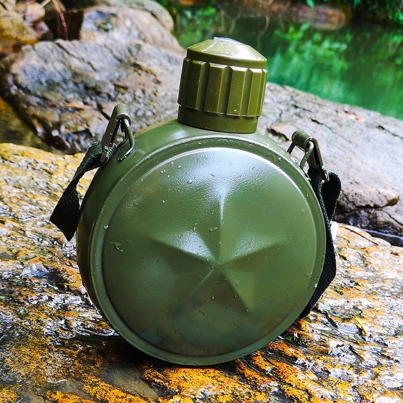 德式便携大容量军迷军训用水壶 户外旅游壶3N04真空不锈钢保温壶