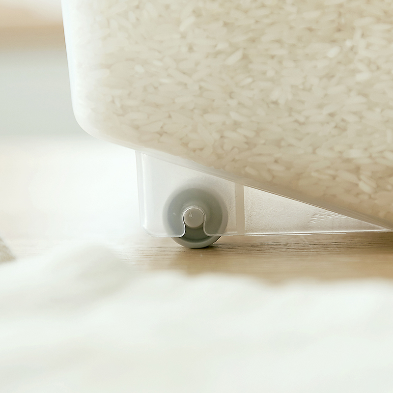 日式厨房家用米桶10kg塑料储米箱C20斤密封米缸防虫防潮加厚面粉