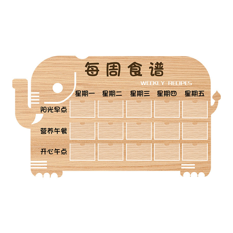 幼儿园每周食菜j谱墙面贴装饰品展示板栏早午托管班餐厅布置小饭