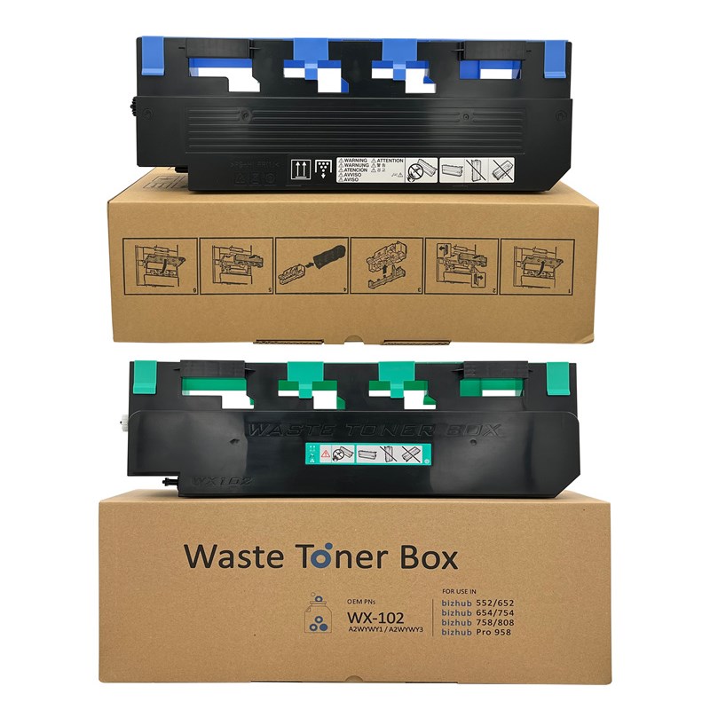 适用柯美C652 C654 C7v54 C552 C452废粉盒集收盒黑白机彩色机