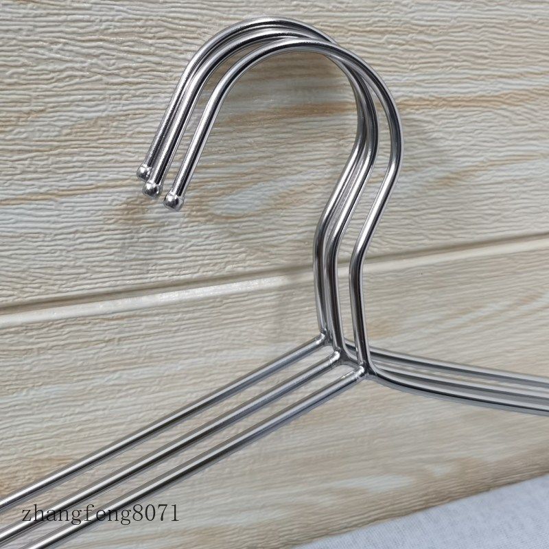 包邮外贸出口实心加粗m304不锈钢衣架 家用防滑衣架(45块是10个),收纳整理,金属衣架,淘宝优惠券,粉丝福利购,淘宝优惠卷